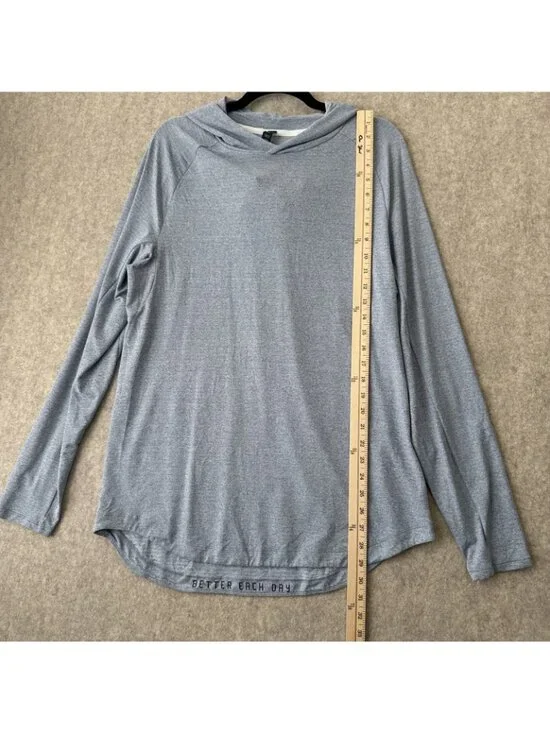 Lululemon Drysense Training Hoodie Blue Mens Large - Picture 6 of 11